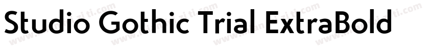Studio Gothic Trial ExtraBold Itali字体转换